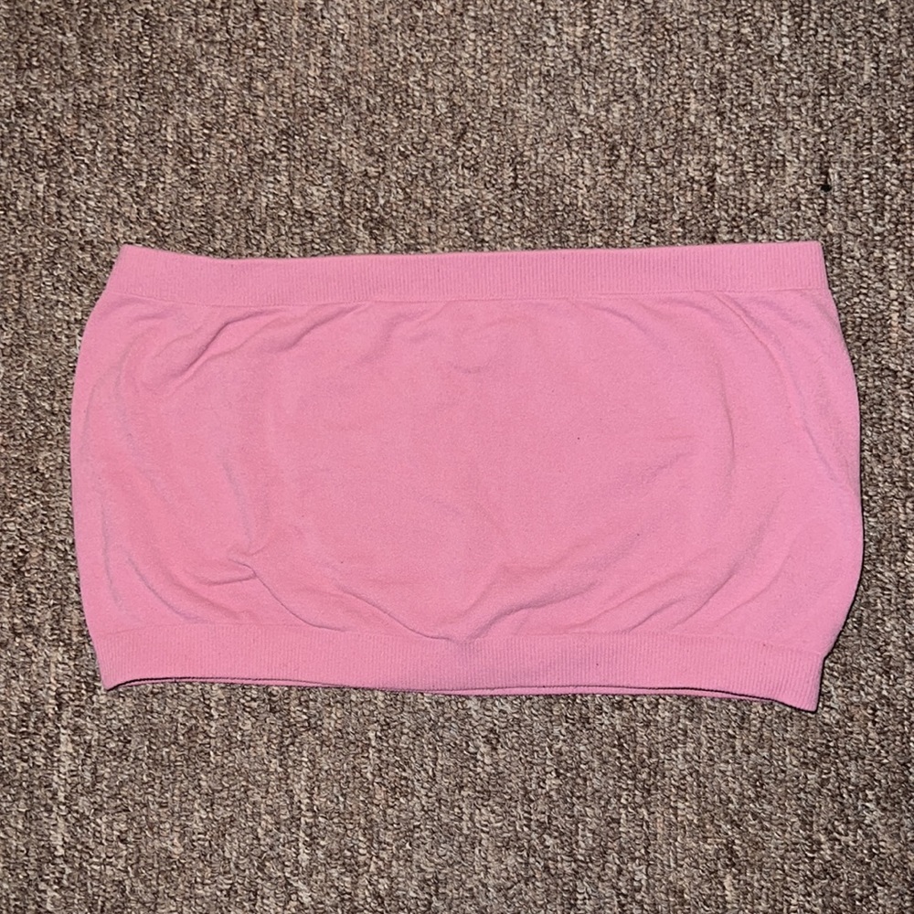 Pink Bandeau Bra Top